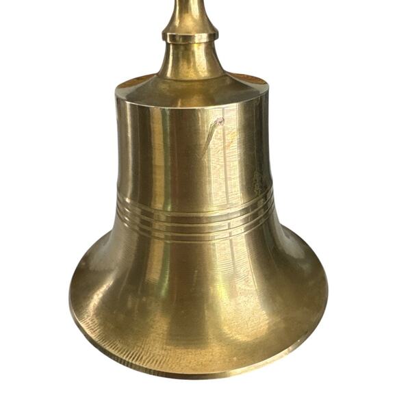 Vintage Teacher Delicate Tall Brass Bell - Picture 3 of 8